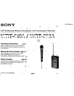 Sony WRT-810A Operating Instructions Manual preview