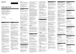 Sony WS-F1000 Operating Instructions preview