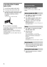 Предварительный просмотр 6 страницы Sony WX-800UI Operating Instructions Manual