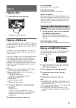 Preview for 11 page of Sony WX-900BT Operating Instructions Manual