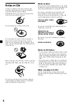 Preview for 6 page of Sony WX-C5000 Operating Instructions Manual