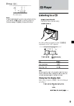 Предварительный просмотр 9 страницы Sony WX-C5000 Operating Instructions Manual