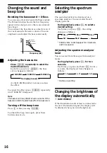 Preview for 16 page of Sony WX-C5000 Operating Instructions Manual