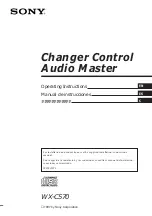 Sony WX-C570 Operating Instructions Manual предпросмотр