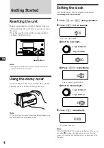 Предварительный просмотр 4 страницы Sony WX-C570 Operating Instructions Manual