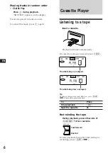 Предварительный просмотр 6 страницы Sony WX-C570 Operating Instructions Manual