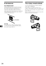 Предварительный просмотр 14 страницы Sony WX-C570 Operating Instructions Manual