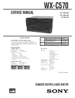 Sony WX-C570 Service Manual предпросмотр