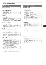 Preview for 3 page of Sony WX-C770 Operating Instructions Manual