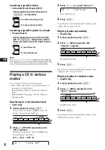 Preview for 8 page of Sony WX-C770 Operating Instructions Manual