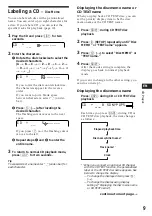 Preview for 9 page of Sony WX-C770 Operating Instructions Manual