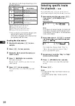 Preview for 10 page of Sony WX-C770 Operating Instructions Manual