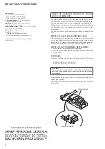 Предварительный просмотр 2 страницы Sony WX-GT77UI - Radio / CD Service Manual