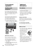 Предварительный просмотр 36 страницы Sony WX-GT90BT Operating Instructions Manual