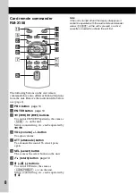 Предварительный просмотр 8 страницы Sony WX-VX55 Operating Instructions Manual