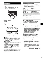 Предварительный просмотр 9 страницы Sony WX-VX55 Operating Instructions Manual