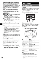 Предварительный просмотр 10 страницы Sony WX-VX55 Operating Instructions Manual