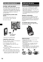 Предварительный просмотр 14 страницы Sony WX-VX55 Operating Instructions Manual