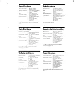 Preview for 3 page of Sony XA-C30 - 2 Output Selector Operating Instructions Manual