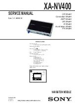 Sony XA-NV400 Service Manual preview