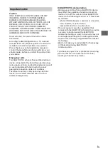 Preview for 3 page of Sony XAV-1550D Operating Instructions Manual