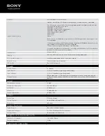 Предварительный просмотр 3 страницы Sony XAV-60 - 6.1 Inch Avc Specifications