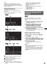 Предварительный просмотр 21 страницы Sony XAV-601BT Operating Instructions Manual