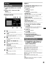 Preview for 25 page of Sony XAV-601BT Operating Instructions Manual