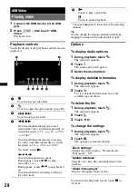 Preview for 28 page of Sony XAV-601BT Operating Instructions Manual