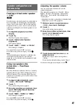 Preview for 47 page of Sony XAV-601BT Operating Instructions Manual