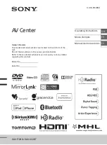 Sony XAV-602BT Operating Instructions Manual preview