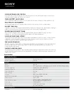 Preview for 2 page of Sony XAV-64BT Specifications