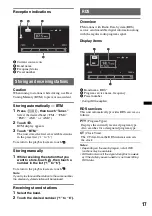 Preview for 17 page of Sony XAV-701BT Operating Instructions Manual