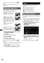 Preview for 46 page of Sony XAV-701BT Operating Instructions Manual