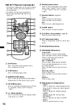 Предварительный просмотр 14 страницы Sony XAV-701HD Operating Instructions Manual