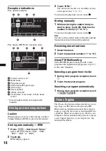 Preview for 18 page of Sony XAV-701HD Operating Instructions Manual