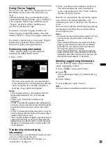 Preview for 19 page of Sony XAV-701HD Operating Instructions Manual