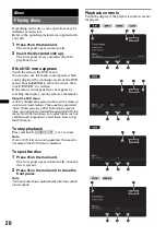 Preview for 20 page of Sony XAV-701HD Operating Instructions Manual