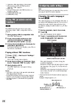 Preview for 22 page of Sony XAV-701HD Operating Instructions Manual