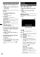 Preview for 28 page of Sony XAV-701HD Operating Instructions Manual