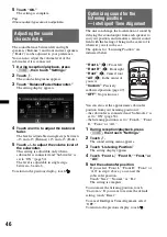 Предварительный просмотр 46 страницы Sony XAV-701HD Operating Instructions Manual