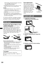 Предварительный просмотр 64 страницы Sony XAV-701HD Operating Instructions Manual