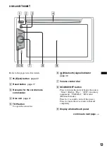 Preview for 13 page of Sony XAV-70BT Operating Instructions Manual