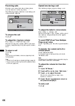 Preview for 44 page of Sony XAV-70BT Operating Instructions Manual