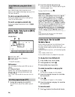 Preview for 12 page of Sony XAV-712HD Operating Instructions Manual