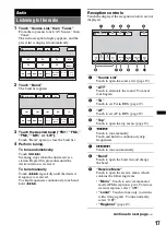 Предварительный просмотр 17 страницы Sony XAV-72BT Operating Instructions Manual