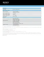 Preview for 4 page of Sony XAV-72BT Specifications