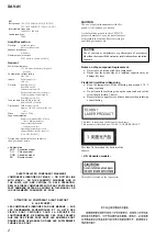 Preview for 2 page of Sony XAV-A1 - Av Center Service Manual