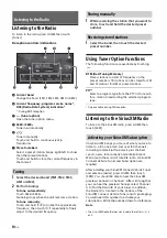 Предварительный просмотр 10 страницы Sony XAV-AX1000 Operating Instructions Manual