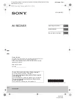 Sony XAV-AX210 Operating Instructions Manual preview